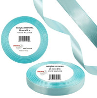 Wstążka satynowa 25mmx32m Baby Blue WS25-103 Brewis